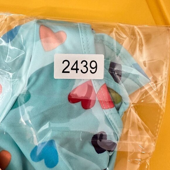 Dot Dot Smile Light Blue Heart Love Print Pink Red Blue Toddler Ballet Dress 2T - Picture 6 of 7